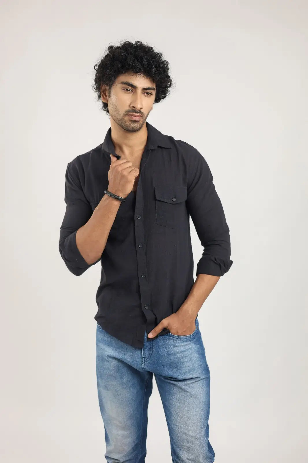 REGULAR FIT DOUBLE POCKET SHIRT