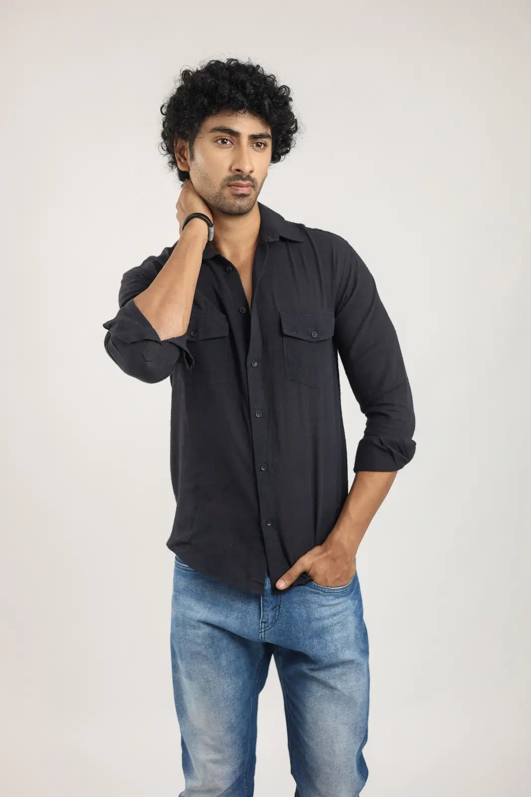 REGULAR FIT DOUBLE POCKET SHIRT