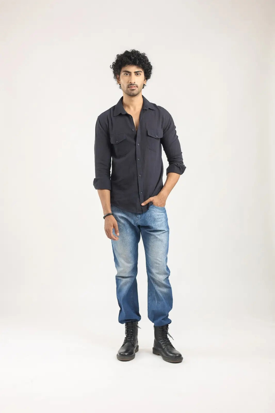 REGULAR FIT DOUBLE POCKET SHIRT