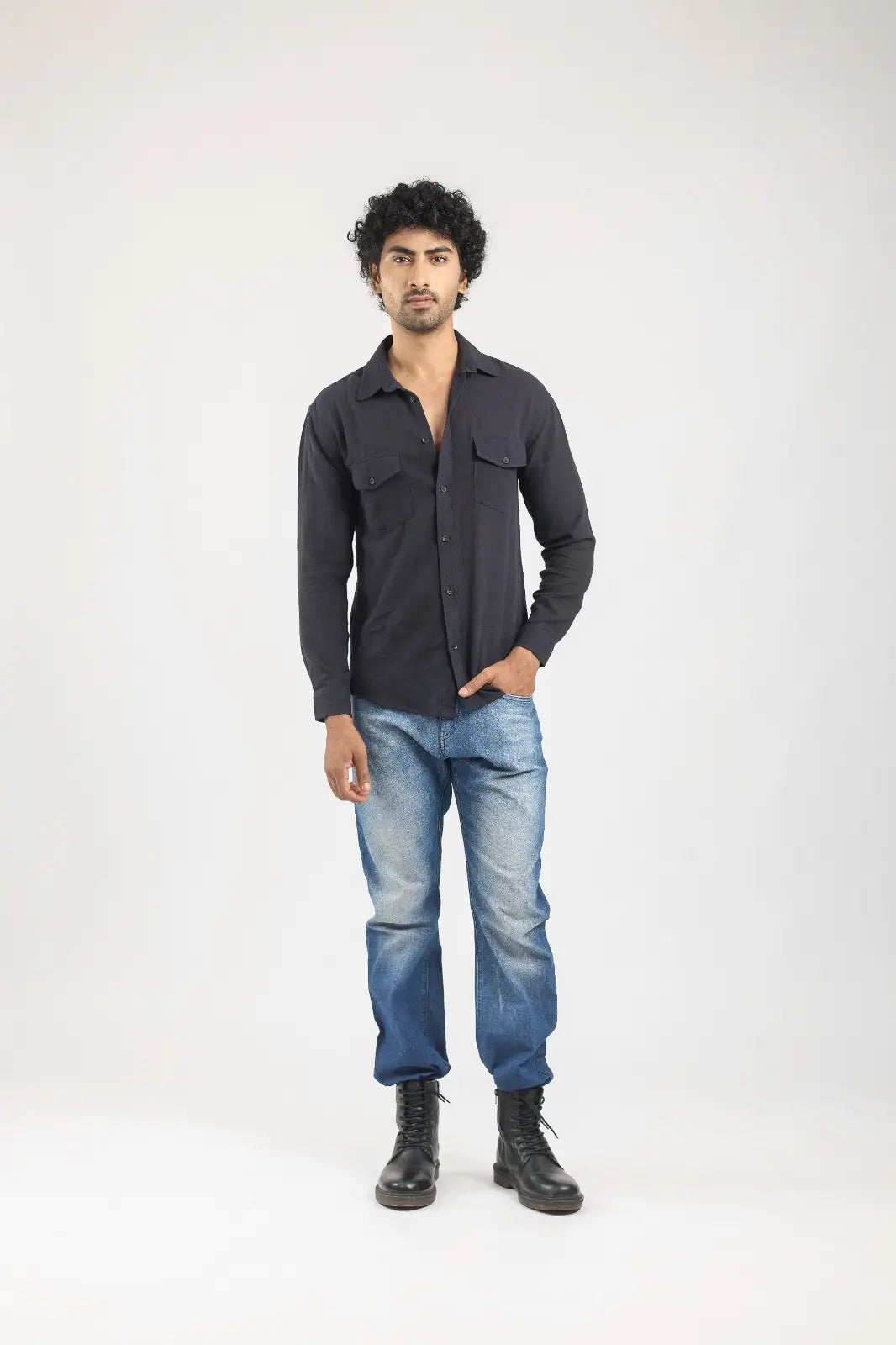 REGULAR FIT DOUBLE POCKET SHIRT