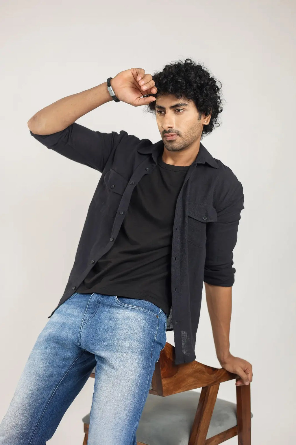 REGULAR FIT DOUBLE POCKET SHIRT